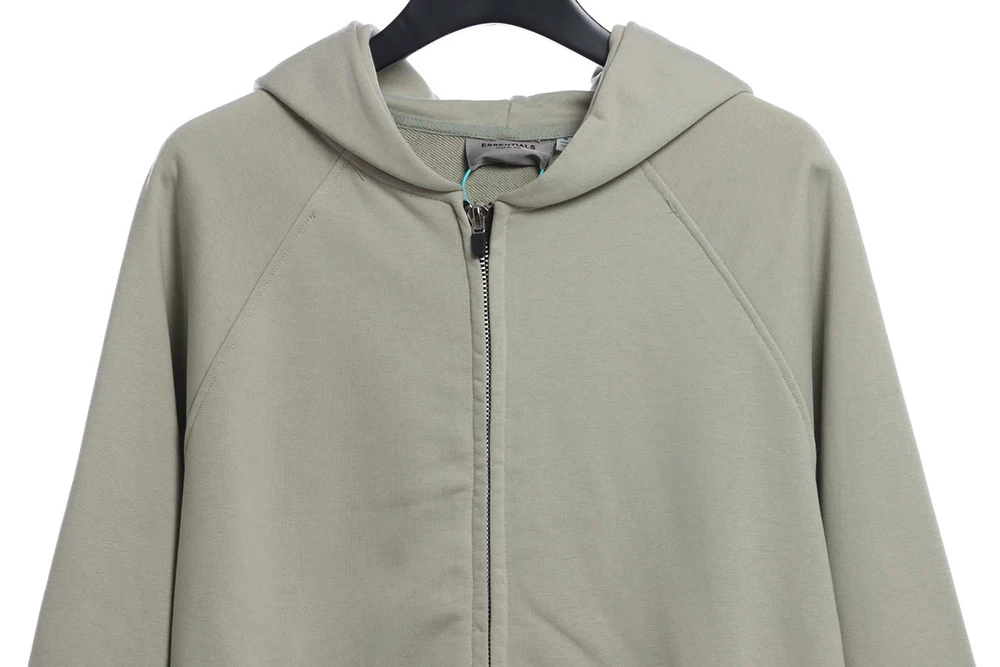 Back Silicone Letter Zip Hoodie Replica Detailed Stitching