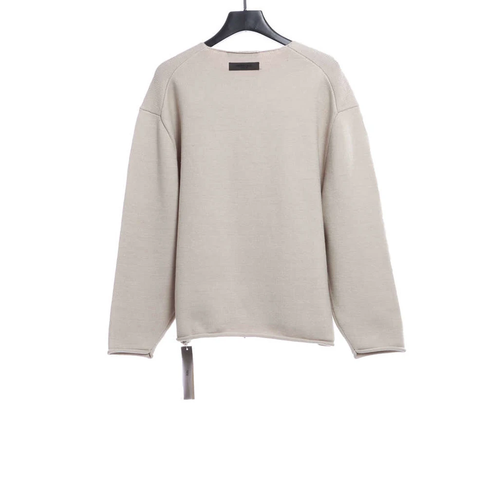 1977 destruction knitted fabric crewneck sweater