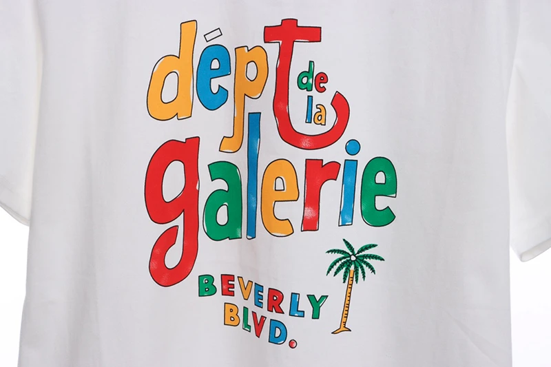 gallery dept multicolor letter t shirt