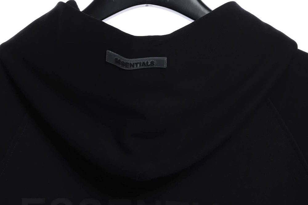 Back Silicone Letter Zip Hoodie Replica Warm Fleece