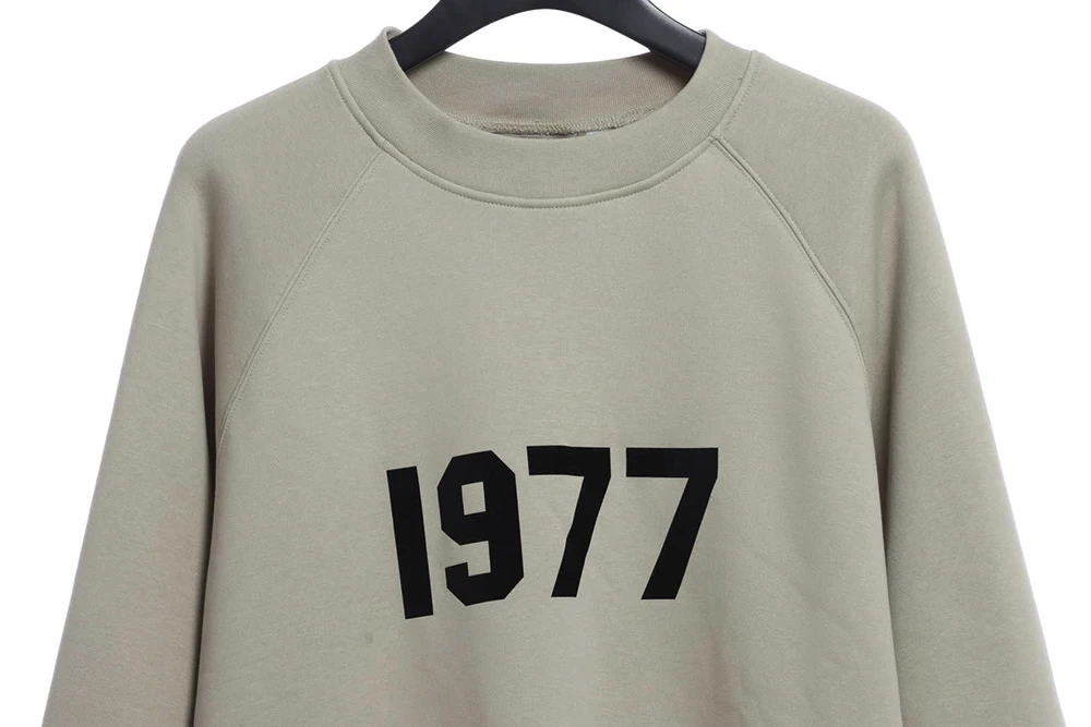 1977 Flocking Fleece Sweatshirt Grey Colorway Replica