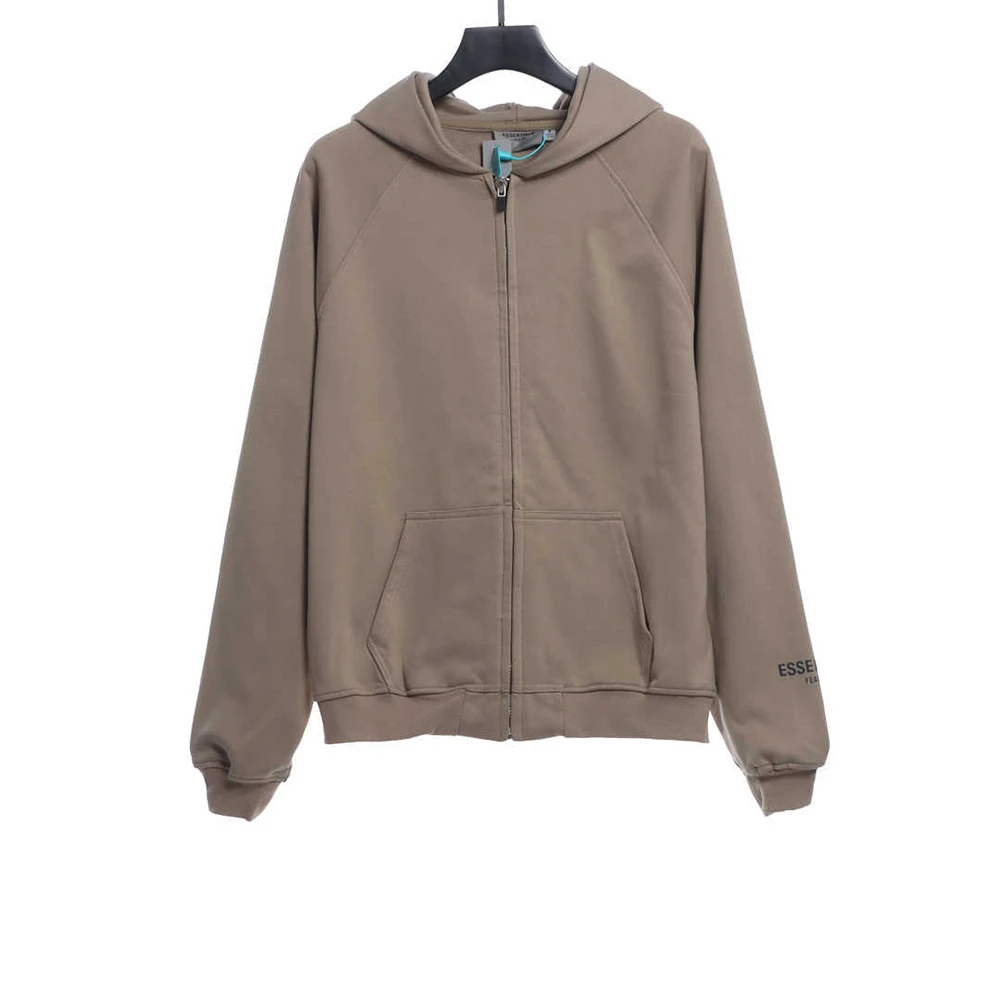 Back Silicone Letter Zip Hoodie Replica Urban Streetwear
