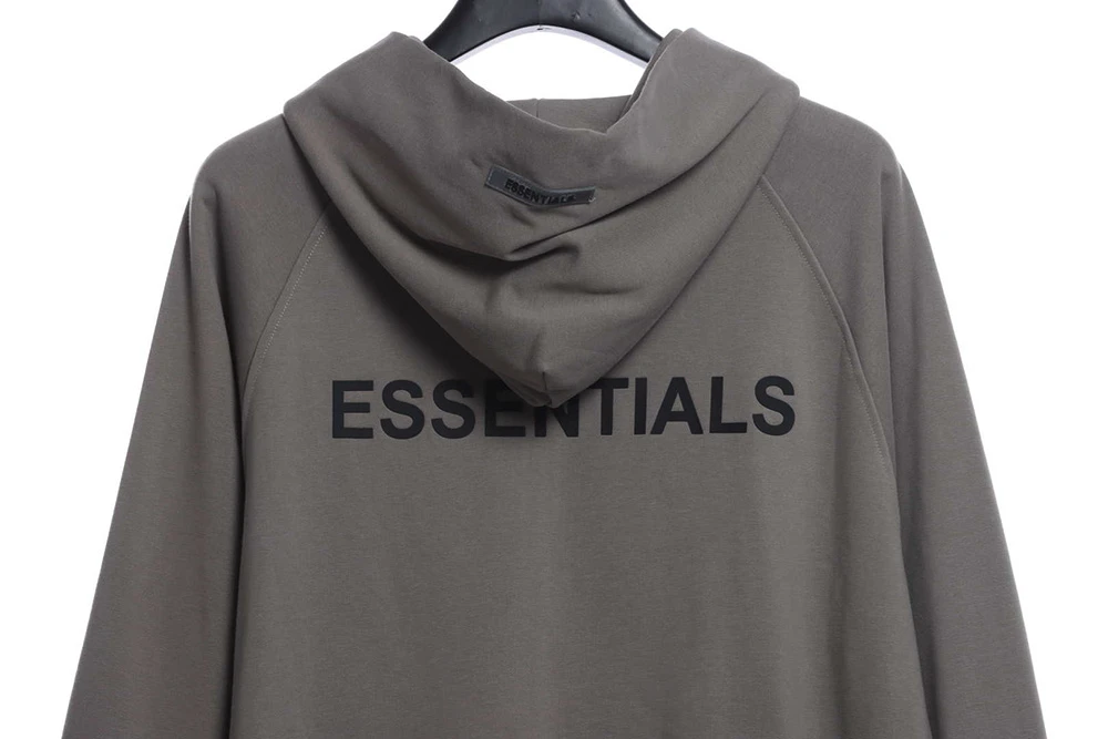 Back Silicone Letter Zip Hoodie Replica Quality Stitching
