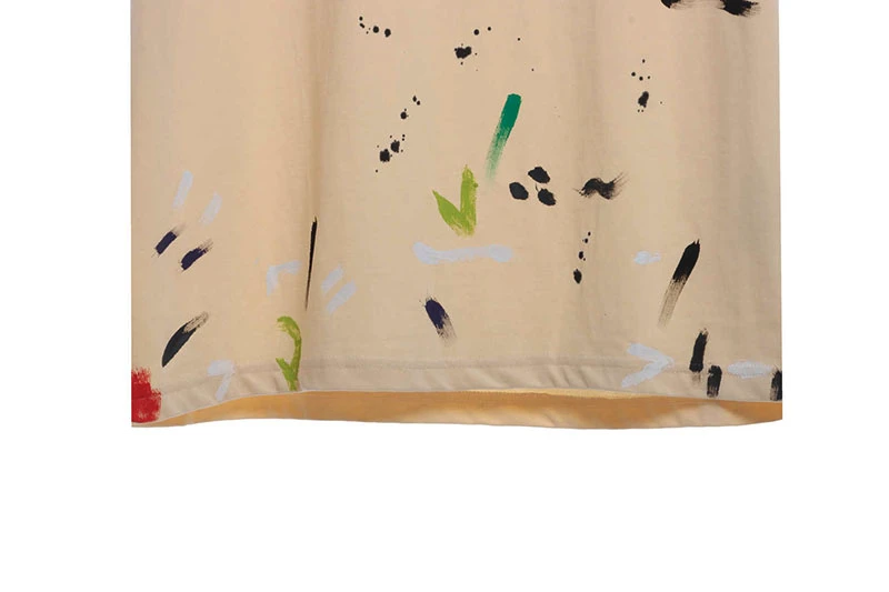 gallery dept distressed wash hand painted graffiti print t shirt