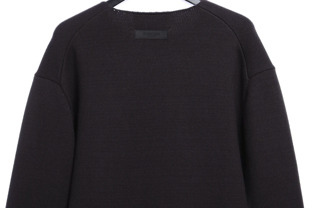 1977 destruction knitted fabric crewneck sweater