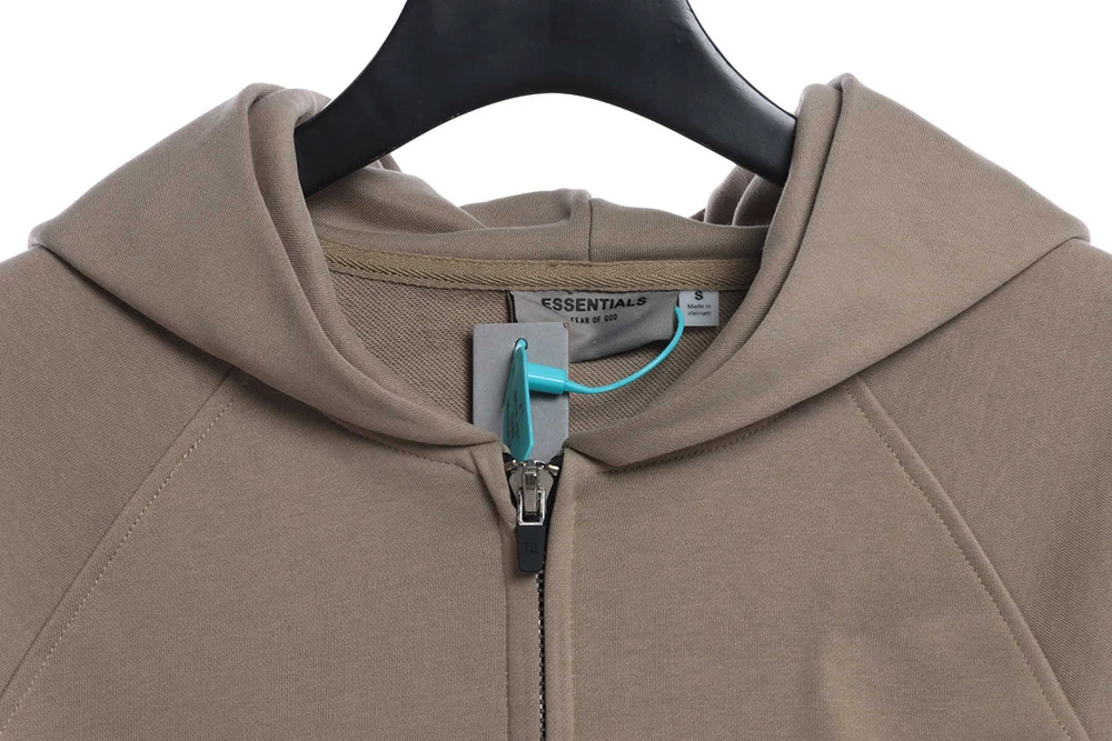 Back Silicone Letter Zip Hoodie Replica Street Fashion Hoodie