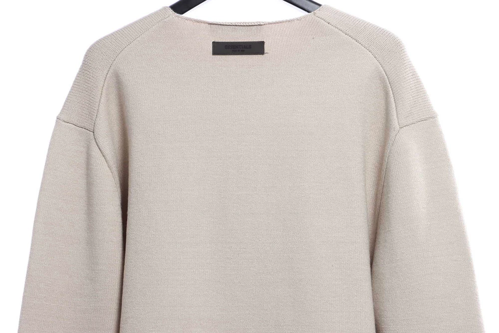 1977 destruction knitted fabric crewneck sweater