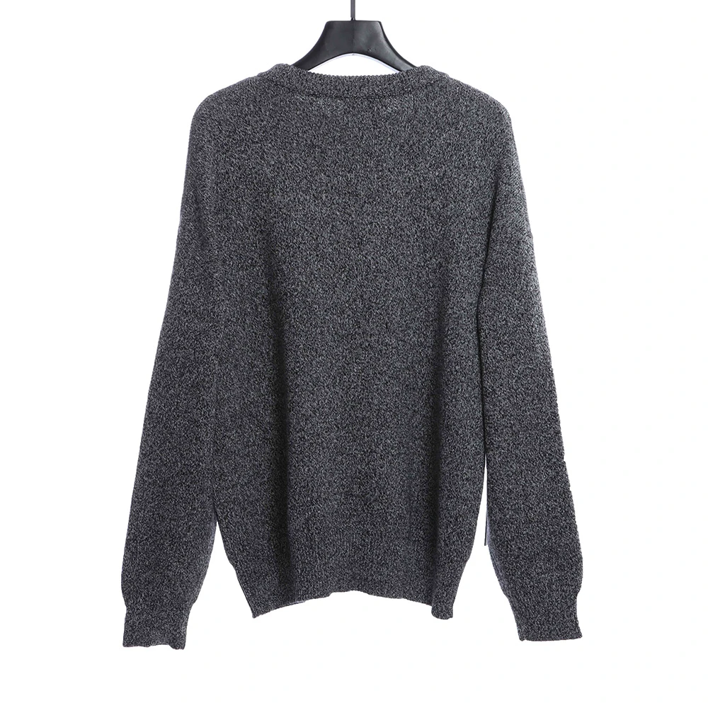 Essentials Chest Letter Sweater Grey Color Replica