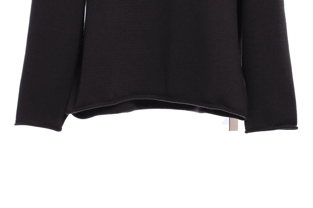 1977 destruction knitted fabric crewneck sweater