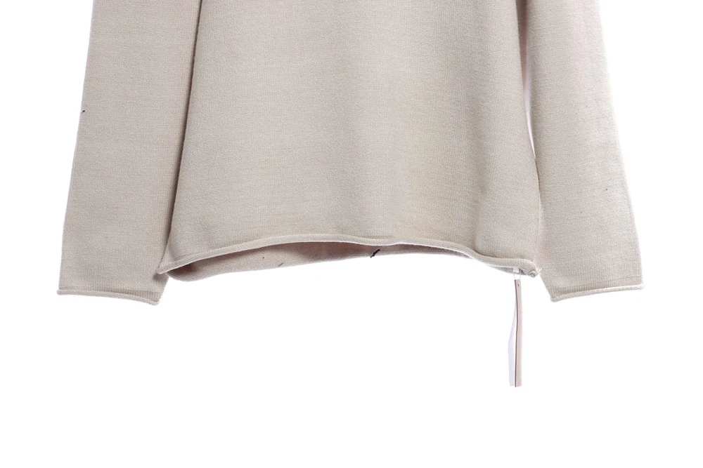 1977 destruction knitted fabric crewneck sweater