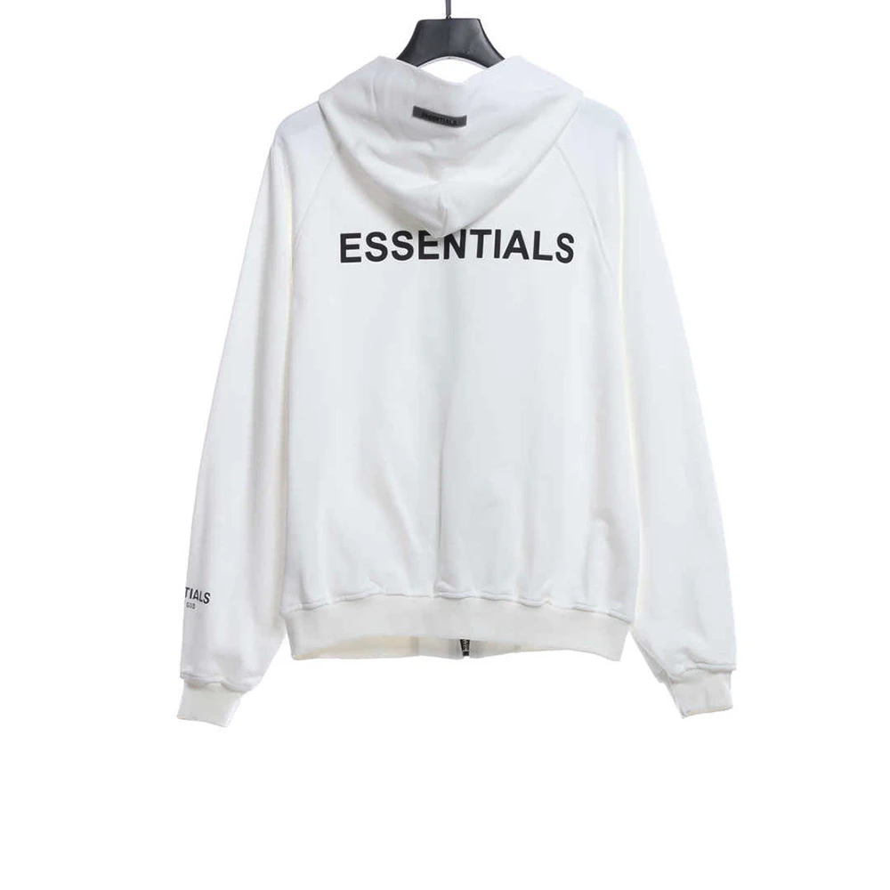 Back Silicone Letter Zip Hoodie Replica Street Casual