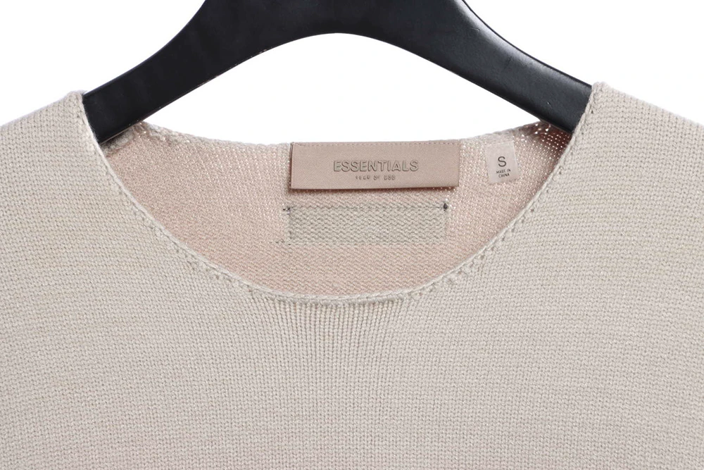 1977 destruction knitted fabric crewneck sweater