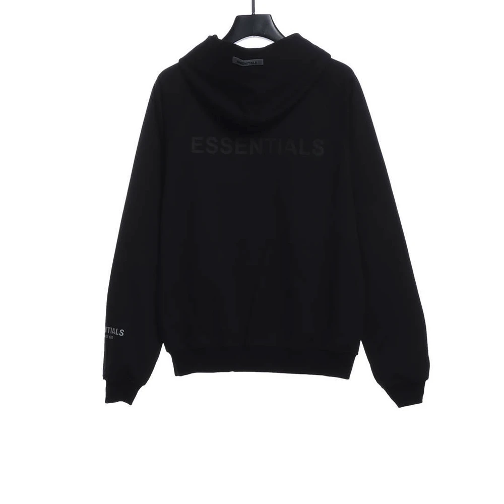Back Silicone Letter Zip Hoodie Replica Comfortable Fleece